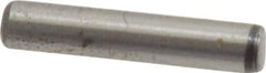 Value Collection - 3/32" Diam x 1/2" Pin Length Grade 8 Alloy Steel Standard Dowel Pin - C 50-58 Hardness, 1,800 Lb Breaking Strength, 1 Beveled & 1 Rounded End - Exact Industrial Supply