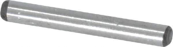 Value Collection - 3/32" Diam x 3/4" Pin Length Grade 8 Alloy Steel Standard Dowel Pin - C 50-58 Hardness, 1,800 Lb Breaking Strength, 1 Beveled & 1 Rounded End - Exact Industrial Supply