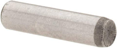 Value Collection - 1/8" Diam x 1/2" Pin Length Grade 8 Alloy Steel Standard Dowel Pin - C 50-58 Hardness, 3,200 Lb Breaking Strength, 1 Beveled & 1 Rounded End - Exact Industrial Supply