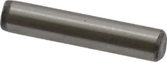 Value Collection - 1/8" Diam x 5/8" Pin Length Grade 8 Alloy Steel Standard Dowel Pin - C 50-58 Hardness, 3,200 Lb Breaking Strength, 1 Beveled & 1 Rounded End - Exact Industrial Supply