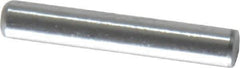 Value Collection - 1/8" Diam x 3/4" Pin Length Grade 8 Alloy Steel Standard Dowel Pin - C 50-58 Hardness, 3,200 Lb Breaking Strength, 1 Beveled & 1 Rounded End - Exact Industrial Supply
