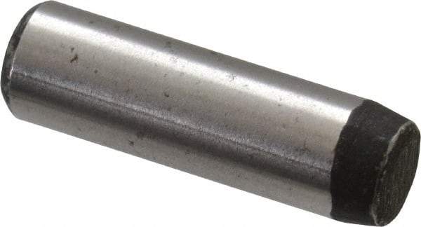 Value Collection - 3/16" Diam x 5/8" Pin Length Grade 8 Alloy Steel Standard Dowel Pin - C 50-58 Hardness, 7,200 Lb Breaking Strength, 1 Beveled & 1 Rounded End - Exact Industrial Supply