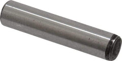 Value Collection - 3/16" Diam x 7/8" Pin Length Grade 8 Alloy Steel Standard Dowel Pin - C 50-58 Hardness, 7,200 Lb Breaking Strength, 1 Beveled & 1 Rounded End - Exact Industrial Supply