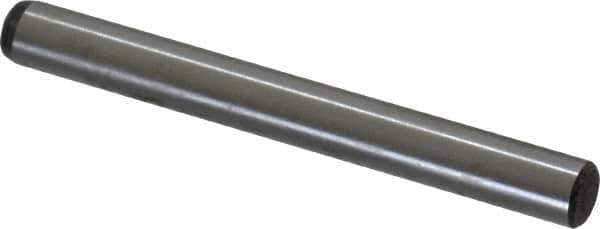 Value Collection - 3/16" Diam x 1-3/4" Pin Length Grade 8 Alloy Steel Standard Dowel Pin - C 50-58 Hardness, 7,200 Lb Breaking Strength, 1 Beveled & 1 Rounded End - Exact Industrial Supply