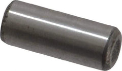 Value Collection - 1/4" Diam x 5/8" Pin Length Grade 8 Alloy Steel Standard Dowel Pin - C 50-58 Hardness, 12,800 Lb Breaking Strength, 1 Beveled & 1 Rounded End - Exact Industrial Supply