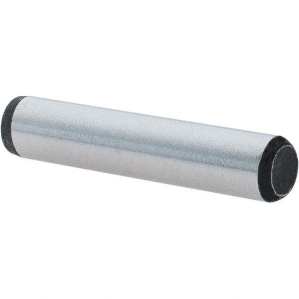 Value Collection - 1/4" Diam x 1-1/4" Pin Length Grade 8 Alloy Steel Standard Dowel Pin - C 50-58 Hardness, 12,800 Lb Breaking Strength, 1 Beveled & 1 Rounded End - Exact Industrial Supply