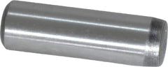 Value Collection - 5/16" Diam x 1" Pin Length Grade 8 Alloy Steel Standard Dowel Pin - C 50-58 Hardness, 20,000 Lb Breaking Strength, 1 Beveled & 1 Rounded End - Exact Industrial Supply