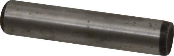 Value Collection - 5/16" Diam x 1-1/2" Pin Length Grade 8 Alloy Steel Standard Dowel Pin - C 50-58 Hardness, 20,000 Lb Breaking Strength, 1 Beveled & 1 Rounded End - Exact Industrial Supply