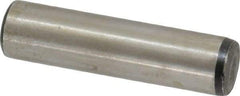 Value Collection - 7/16" Diam x 1-3/4" Pin Length Grade 8 Alloy Steel Standard Dowel Pin - C 50-58 Hardness, 39,100 Lb Breaking Strength, 1 Beveled & 1 Rounded End - Exact Industrial Supply