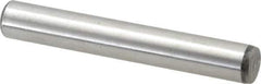 Value Collection - 7/16" Diam x 3" Pin Length Grade 8 Alloy Steel Standard Dowel Pin - C 50-58 Hardness, 39,100 Lb Breaking Strength, 1 Beveled & 1 Rounded End - Exact Industrial Supply