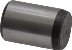 Value Collection - 1/2" Diam x 3/4" Pin Length Grade 8 Alloy Steel Standard Dowel Pin - C 50-58 Hardness, 51,000 Lb Breaking Strength, 1 Beveled & 1 Rounded End - Exact Industrial Supply