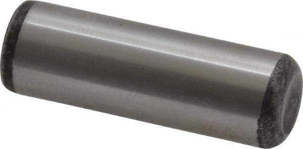 Value Collection - 1/2" Diam x 1-1/2" Pin Length Grade 8 Alloy Steel Standard Dowel Pin - C 50-58 Hardness, 51,000 Lb Breaking Strength, 1 Beveled & 1 Rounded End - Exact Industrial Supply