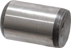 Value Collection - 5/8" Diam x 1" Pin Length Grade 8 Alloy Steel Standard Dowel Pin - C 50-58 Hardness, 79,800 Lb Breaking Strength, 1 Beveled & 1 Rounded End - Exact Industrial Supply