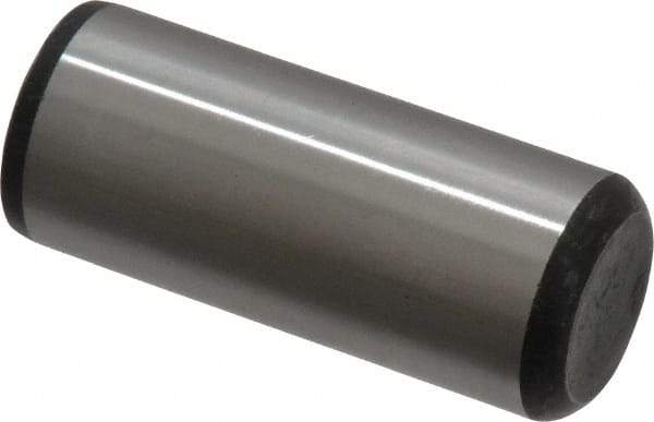 Value Collection - 5/8" Diam x 1-1/2" Pin Length Grade 8 Alloy Steel Standard Dowel Pin - C 50-58 Hardness, 79,800 Lb Breaking Strength, 1 Beveled & 1 Rounded End - Exact Industrial Supply