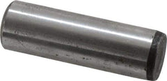 Value Collection - 5/8" Diam x 2" Pin Length Grade 8 Alloy Steel Standard Dowel Pin - C 50-58 Hardness, 79,800 Lb Breaking Strength, 1 Beveled & 1 Rounded End - Exact Industrial Supply