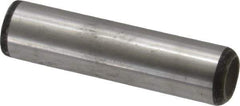 Value Collection - 5/8" Diam x 2-1/2" Pin Length Grade 8 Alloy Steel Standard Dowel Pin - C 50-58 Hardness, 79,800 Lb Breaking Strength, 1 Beveled & 1 Rounded End - Exact Industrial Supply