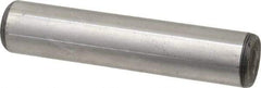 Value Collection - 5/8" Diam x 3" Pin Length Grade 8 Alloy Steel Standard Dowel Pin - C 50-58 Hardness, 79,800 Lb Breaking Strength, 1 Beveled & 1 Rounded End - Exact Industrial Supply