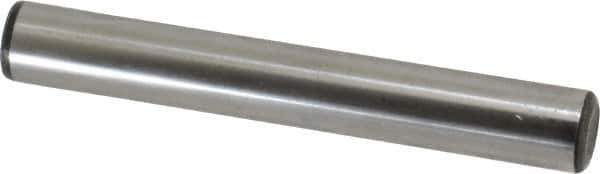 Value Collection - 5/8" Diam x 4-1/2" Pin Length Grade 8 Alloy Steel Standard Dowel Pin - C 50-58 Hardness, 79,800 Lb Breaking Strength, 1 Beveled & 1 Rounded End - Exact Industrial Supply