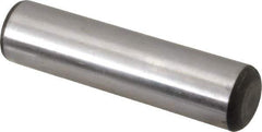 Value Collection - 7/8" Diam x 3-1/2" Pin Length Grade 8 Alloy Steel Standard Dowel Pin - C 50-58 Hardness, 156,000 Lb Breaking Strength, 1 Beveled & 1 Rounded End - Exact Industrial Supply