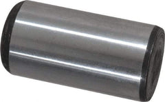 Value Collection - 1" Diam x 2" Pin Length Grade 8 Alloy Steel Standard Dowel Pin - C 50-58 Hardness, 204,000 Lb Breaking Strength, 1 Beveled & 1 Rounded End - Exact Industrial Supply