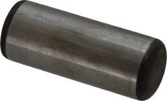 Value Collection - 1" Diam x 2-1/2" Pin Length Grade 8 Alloy Steel Standard Dowel Pin - C 50-58 Hardness, 204,000 Lb Breaking Strength, 1 Beveled & 1 Rounded End - Exact Industrial Supply