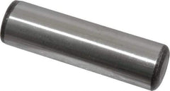 Value Collection - 1" Diam x 3-1/2" Pin Length Grade 8 Alloy Steel Standard Dowel Pin - C 50-58 Hardness, 204,000 Lb Breaking Strength, 1 Beveled & 1 Rounded End - Exact Industrial Supply