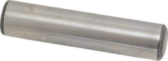 Value Collection - 1" Diam x 4-1/2" Pin Length Grade 8 Alloy Steel Standard Dowel Pin - C 50-58 Hardness, 204,000 Lb Breaking Strength, 1 Beveled & 1 Rounded End - Exact Industrial Supply