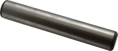 Value Collection - 1" Diam x 6" Pin Length Grade 8 Alloy Steel Standard Dowel Pin - C 50-58 Hardness, 204,000 Lb Breaking Strength, 1 Beveled & 1 Rounded End - Exact Industrial Supply