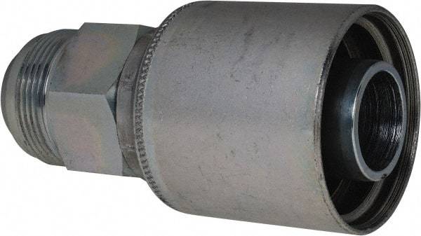 Eaton - 1 - 5/8-12 SAE Straight Hydraulic Hose Fitting - 1 1/4" Hose Diam - Exact Industrial Supply