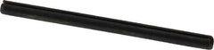 Made in USA - 3/32" Diam x 1-1/2" Long Slotted Spring Pin - Grade 1070-1090 Alloy Steel, Black Oxide Finish - Exact Industrial Supply