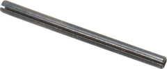 Made in USA - 1/16" Diam x 7/8" Long Slotted Spring Pin - Grade 1070-1090 Alloy Steel, Black Oxide Finish - Exact Industrial Supply