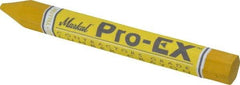 Markal - Chalk Lumber Crayon - Yellow - Exact Industrial Supply