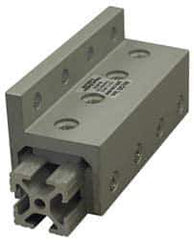 80/20 Inc. - 1-5/8" Wide, 1.968" High, Open Shelving Accessory/Component - Aluminum, 4" Long, 4" Deep, Use with Series 10 - 1010 Extrusion - Exact Industrial Supply