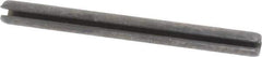 Made in USA - 1/8" Diam x 1-3/8" Long Slotted Spring Pin - Grade 1070-1090 Alloy Steel, Black Oxide Finish - Exact Industrial Supply