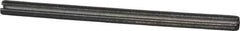Made in USA - 1/8" Diam x 2" Long Slotted Spring Pin - Grade 1070-1090 Alloy Steel, Black Oxide Finish - Exact Industrial Supply
