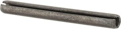Made in USA - 3/16" Diam x 1-3/4" Long Slotted Spring Pin - Grade 1070-1090 Alloy Steel, Black Oxide Finish - Exact Industrial Supply