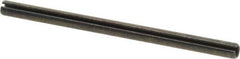 Made in USA - 3/16" Diam x 3" Long Slotted Spring Pin - Grade 1070-1090 Alloy Steel, Black Oxide Finish - Exact Industrial Supply
