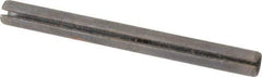 Made in USA - 1/4" Diam x 2-3/4" Long Slotted Spring Pin - Grade 1070-1090 Alloy Steel, Black Oxide Finish - Exact Industrial Supply