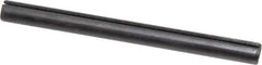 Made in USA - 1/4" Diam x 3" Long Slotted Spring Pin - Grade 1070-1090 Alloy Steel, Black Oxide Finish - Exact Industrial Supply
