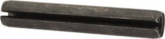 Made in USA - 5/16" Diam x 1-7/8" Long Slotted Spring Pin - Grade 1070-1090 Alloy Steel, Black Oxide Finish - Exact Industrial Supply