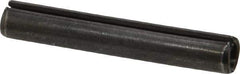 Made in USA - 5/16" Diam x 2" Long Slotted Spring Pin - Grade 1070-1090 Alloy Steel, Black Oxide Finish - Exact Industrial Supply