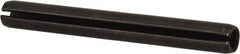 Made in USA - 5/16" Diam x 2-3/4" Long Slotted Spring Pin - Grade 1070-1090 Alloy Steel, Black Oxide Finish - Exact Industrial Supply