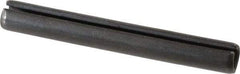 Made in USA - 3/8" Diam x 3" Long Slotted Spring Pin - Grade 1070-1090 Alloy Steel, Black Oxide Finish - Exact Industrial Supply