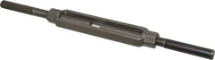 Made in USA - 3,500 Lb Load Limit, 5/8" Thread Diam, 6" Take Up, Steel Stub & Stub Turnbuckle - 7-7/8" Body Length, 7/8" Neck Length, 15" Closed Length - Exact Industrial Supply