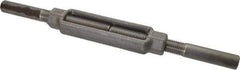 Made in USA - 10,000 Lb Load Limit, 1" Thread Diam, 6" Take Up, Steel Stub & Stub Turnbuckle - 8-3/4" Body Length, 1-3/8" Neck Length, 18" Closed Length - Exact Industrial Supply