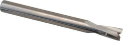 Onsrud - 1/4" Cutting Diam x 3/8" Length of Cut, 2 Flute, Upcut Spiral Router Bit - Uncoated, Right Hand Cut, Solid Carbide, 2-1/2" OAL x 1/4" Shank Diam, Double Edge, 11° Helix Angle - Exact Industrial Supply