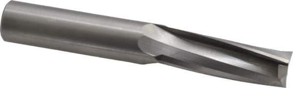 Onsrud - 3/4" Cutting Diam x 2-1/8" Length of Cut, 3 Flute, Upcut Spiral Router Bit - Uncoated, Right Hand Cut, Solid Carbide, 5" OAL x 3/4" Shank Diam, Three Edge, 10° Helix Angle - Exact Industrial Supply