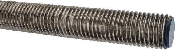Made in USA - 1-8 UNC (Coarse), 3' Long, Stainless Steel Threaded Rod - Right Hand Thread - Exact Industrial Supply