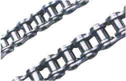 U.S. Tsubaki - 1/2" Pitch, ISO 08B, British Standard Roller Chain - 2,200 Lb. Capacity, 10 Ft. Long, 0.335" Roller Diam, 0.305" Roller Width - Exact Industrial Supply
