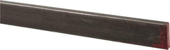 Made in USA - 36" Long x 1/8" High x 1/2" Wide, Mill Key Stock - W-1 (Water Hardening) Tool Steel - Exact Industrial Supply